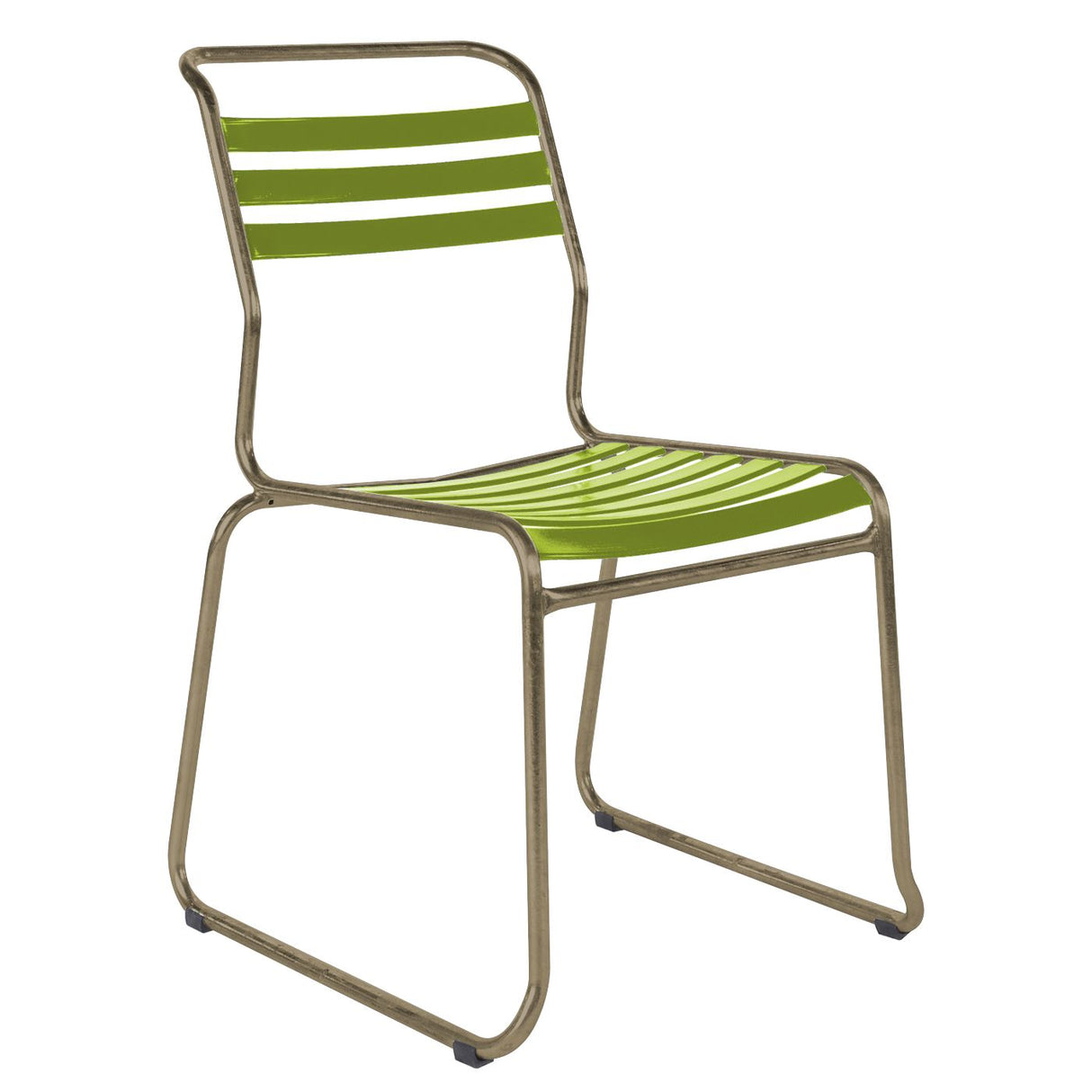 Schaffner Säntis Chaise luge à lattes Champagne 85 Vert Clair 63