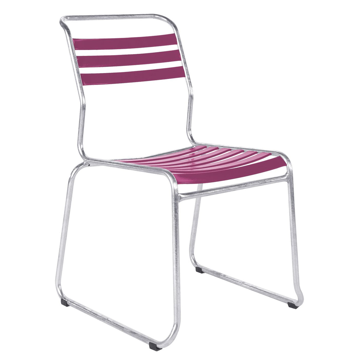 Schaffner Säntis Chaise luge à lattes Galvanisé à chaud 02 Rose 41