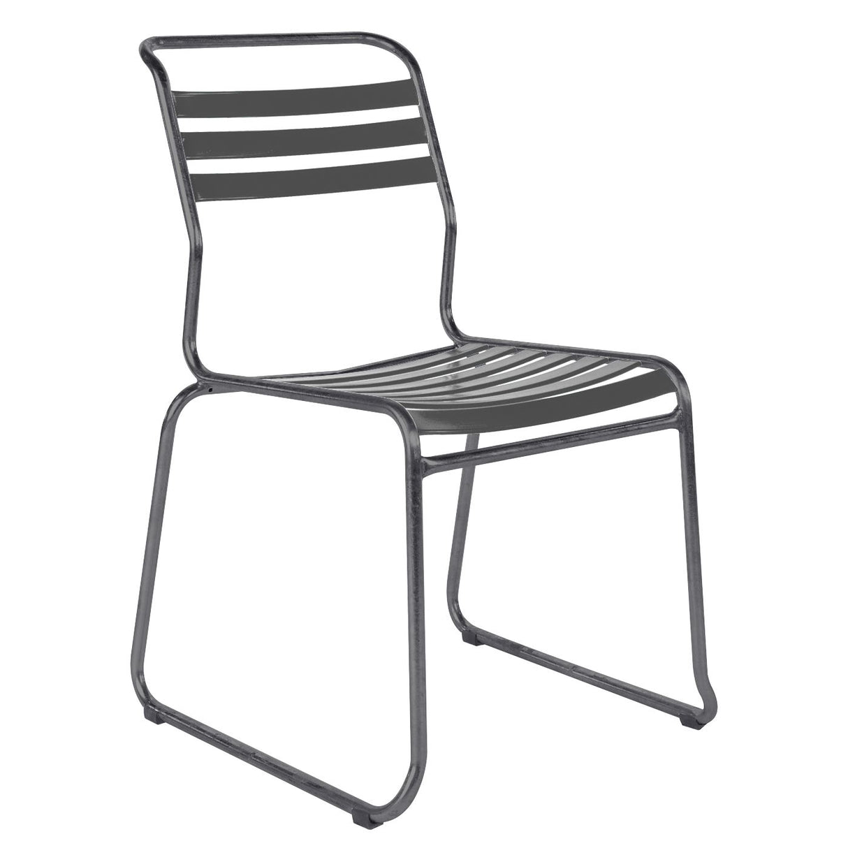 Schaffner Säntis Chaise luge à lattes Graphite 73 Graphite 73