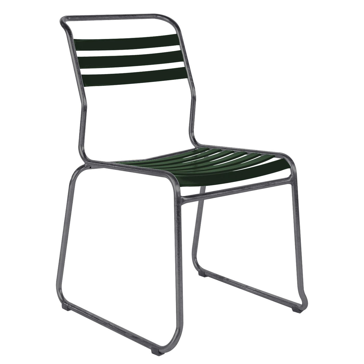 Schaffner Säntis Chaise luge à lattes Graphite 73 Vert sapin 66