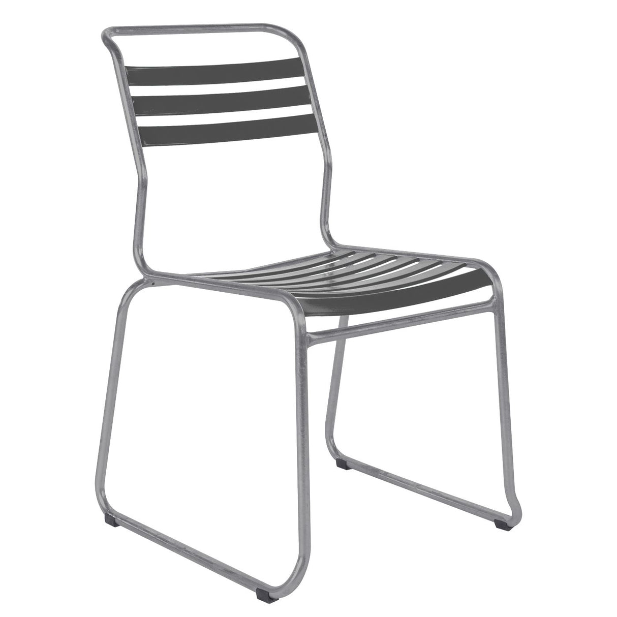 Schaffner Säntis Chaise luge à lattes Gris Argent 78 Graphite 73