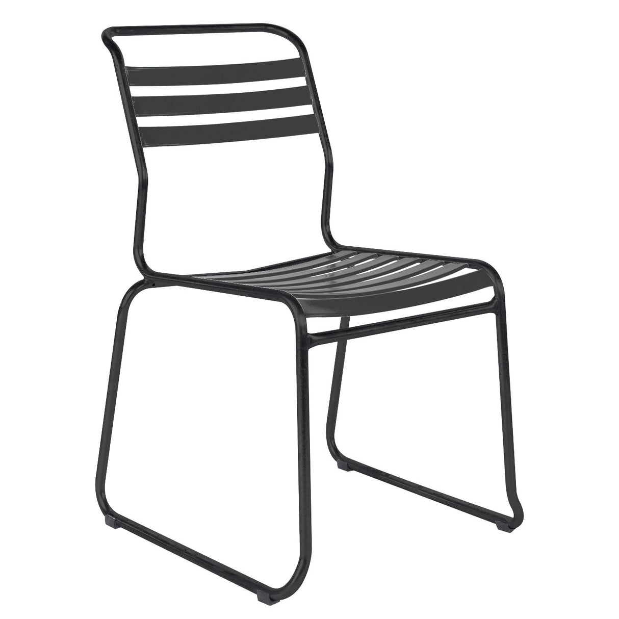 Schaffner Säntis Chaise luge à lattes Noir 91 Anthracite 77