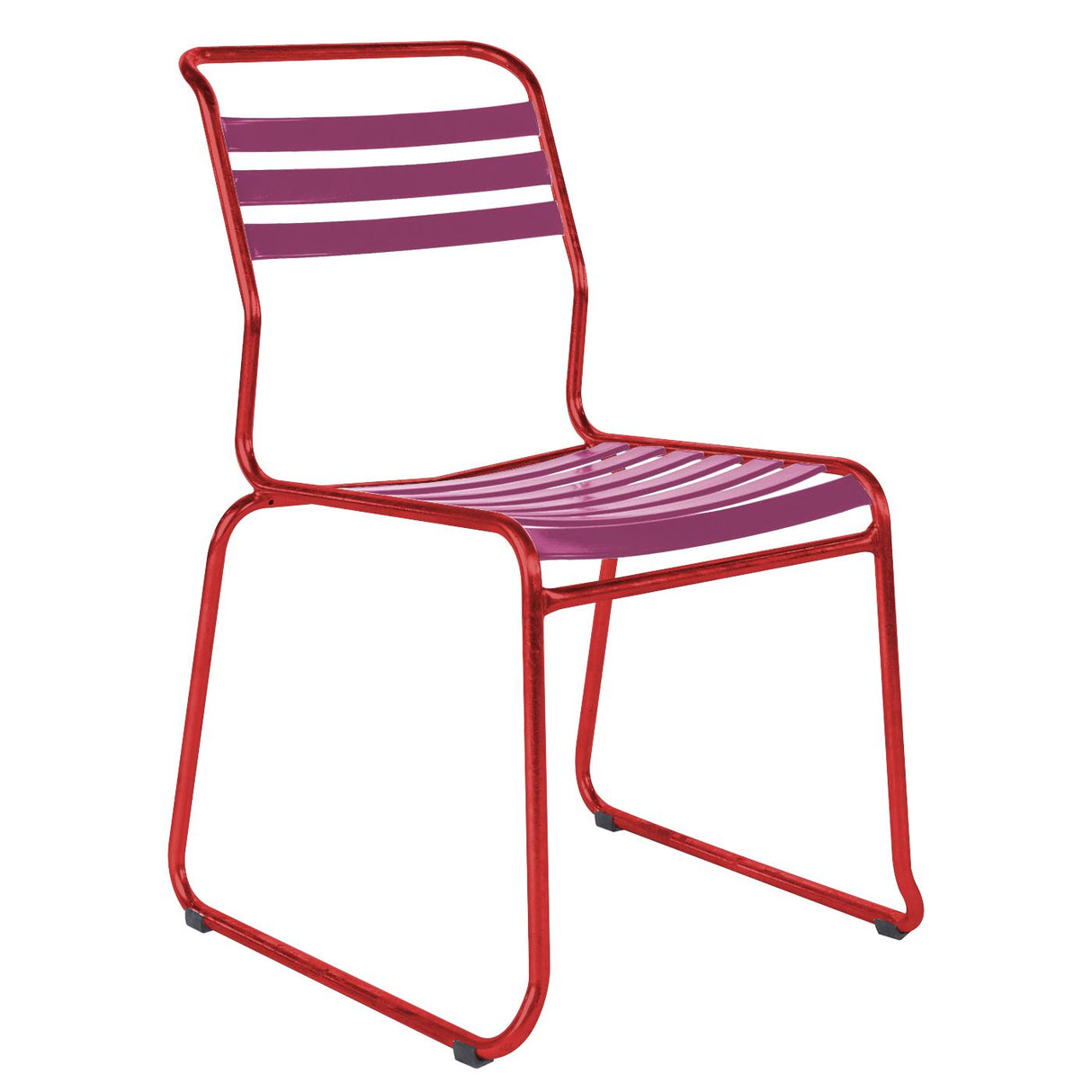 Schaffner Säntis Chaise luge à lattes Rouge 30 Rose 41