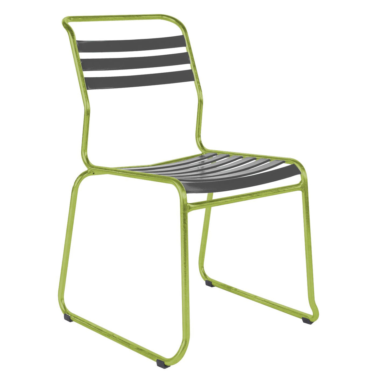 Schaffner Säntis Chaise luge à lattes Vert Clair 63 Graphite 73