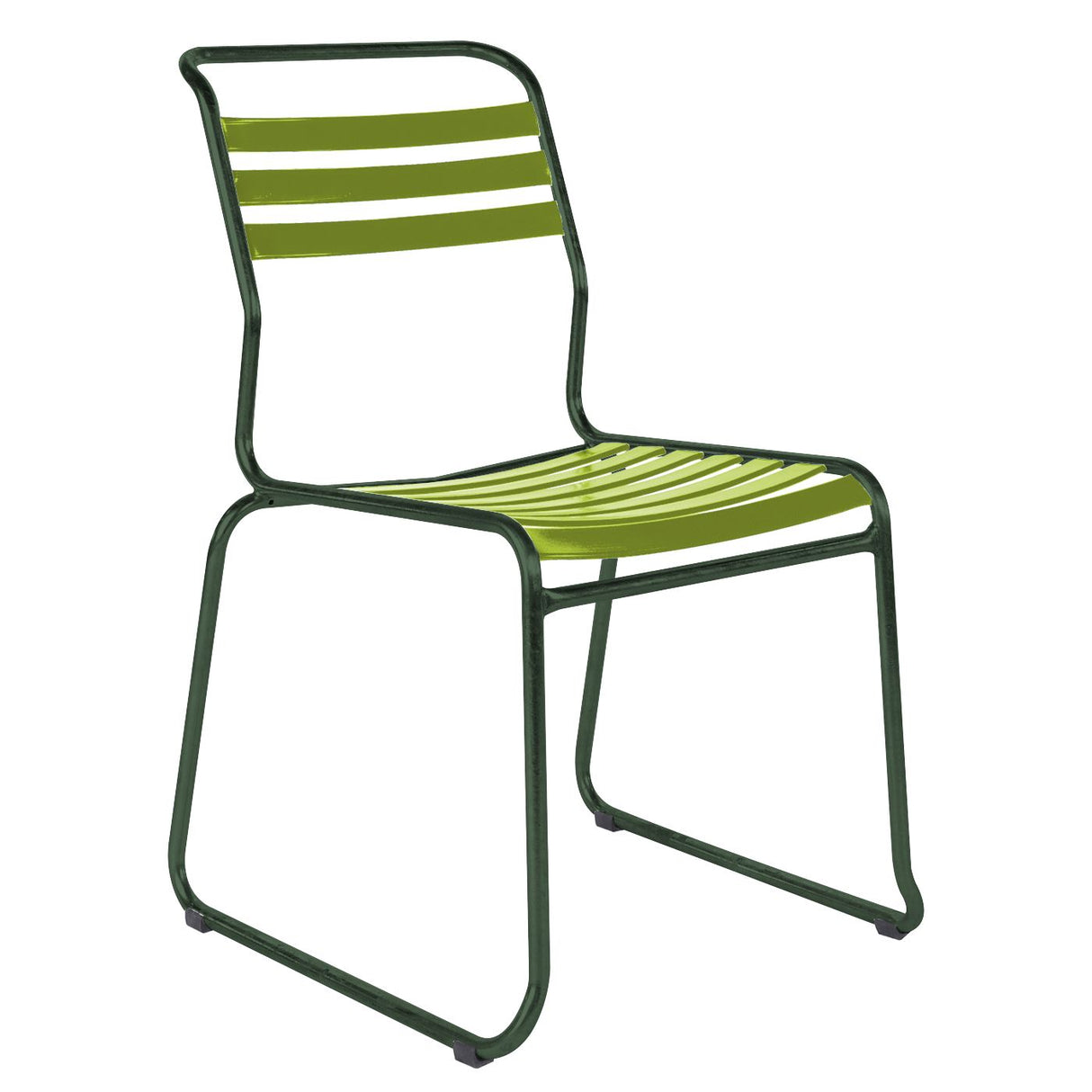 Schaffner Säntis Chaise luge à lattes Vert Sapin 66 Vert Clair 63