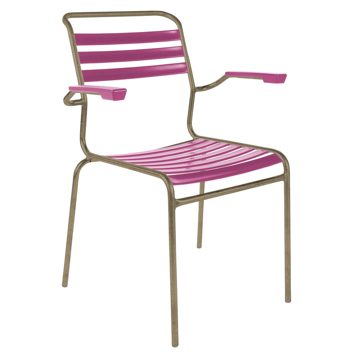 Schaffner Säntis Fauteuil à lattes Champagne 85 Rose 41