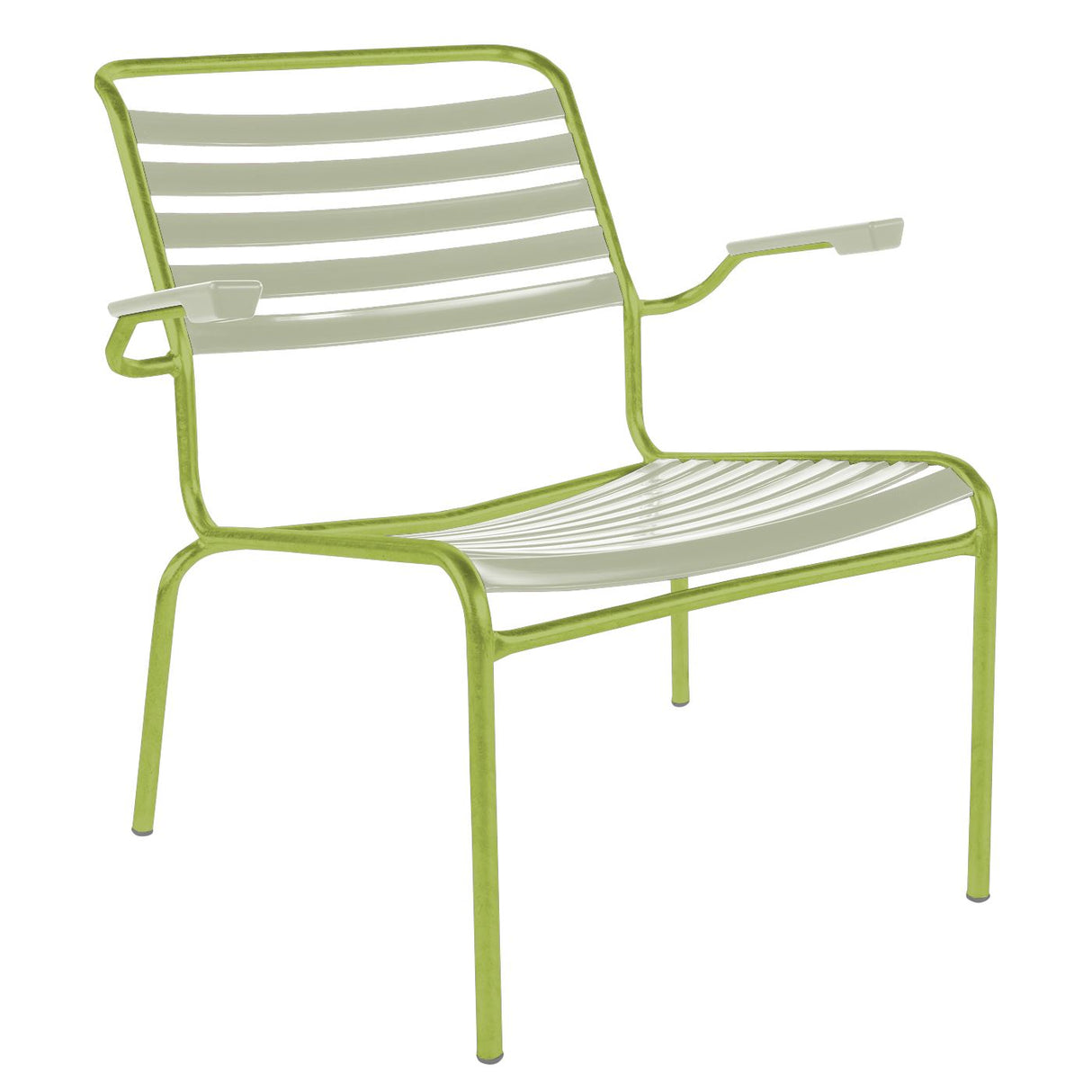 Schaffner Säntis Fauteuil bas à lattes Vert Clair 63 Vert pastel 64