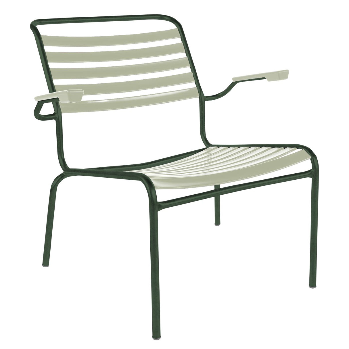 Schaffner Säntis Fauteuil bas à lattes Vert Sapin 66 Vert pastel 64