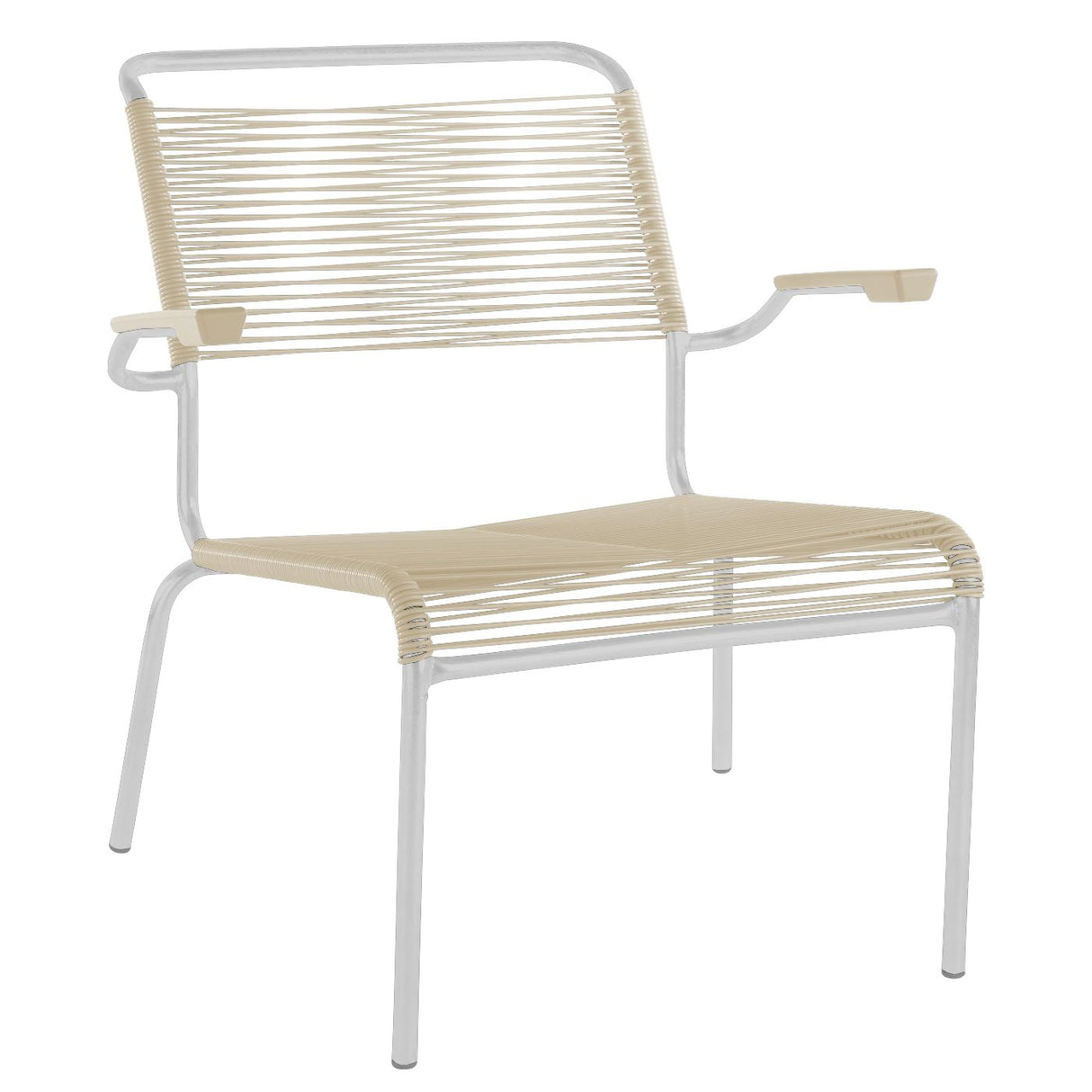 Schaffner Säntis Fauteuil bas Spaghetti Blanc 90 Sable pastel 15