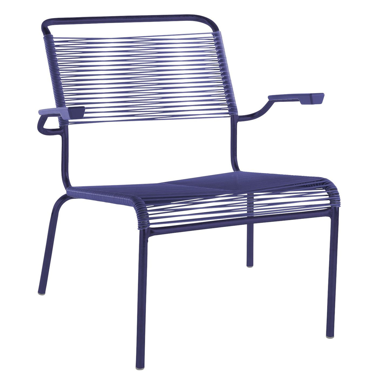 Schaffner Säntis Fauteuil bas Spaghetti Bleu 53 Bleu 53