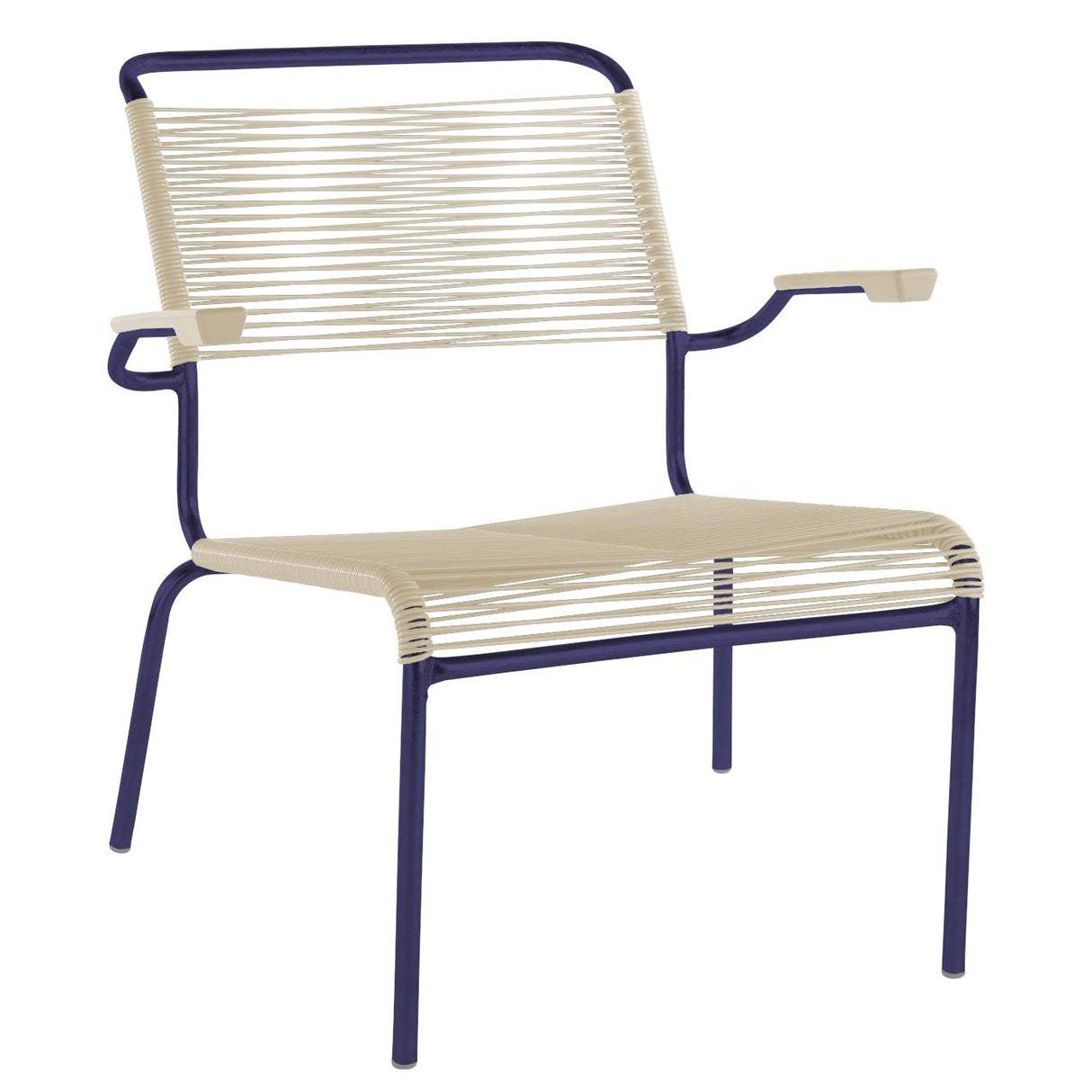 Schaffner Säntis Fauteuil bas Spaghetti Bleu 53 Sable pastel 15
