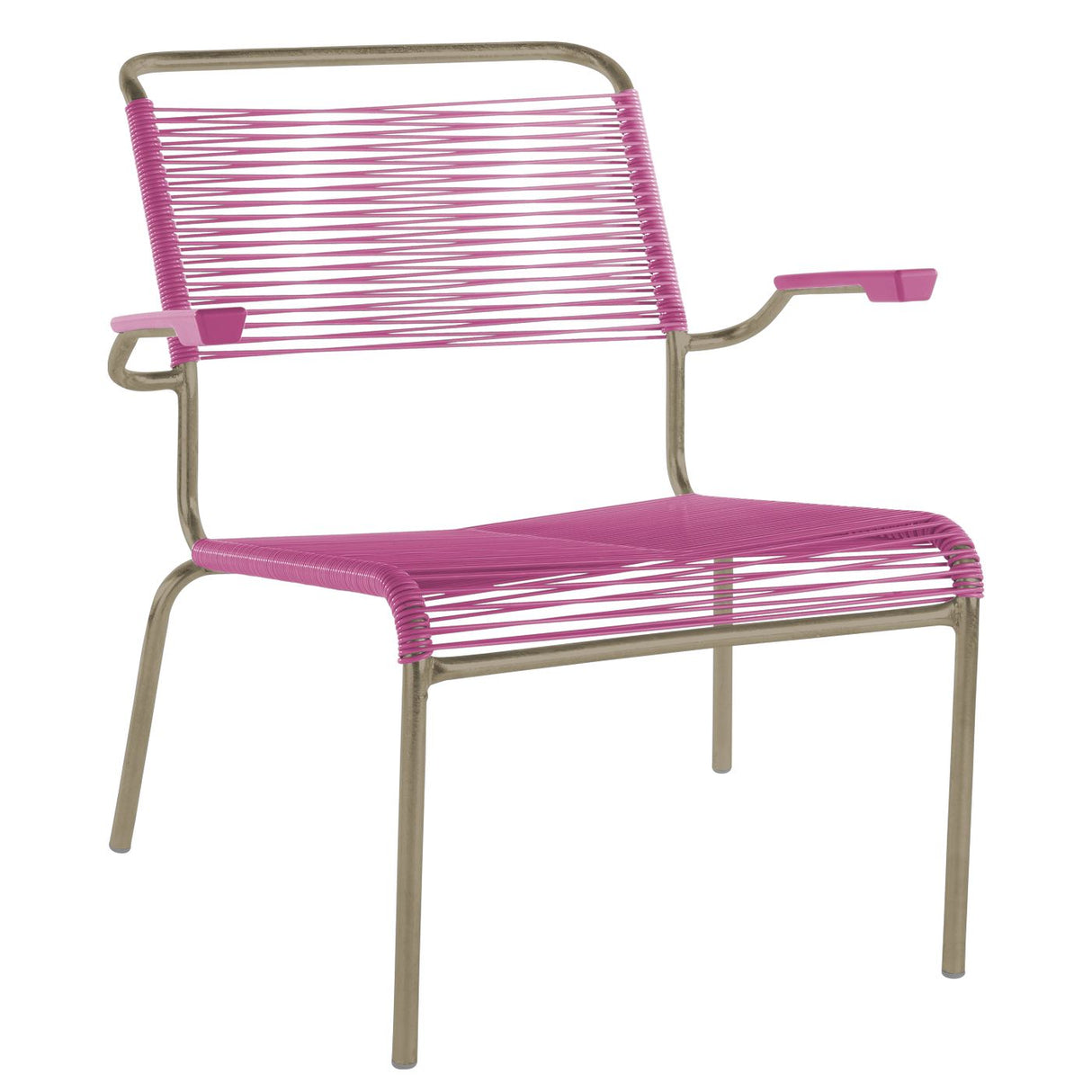 Schaffner Säntis Fauteuil bas Spaghetti Champagne 85 Rose 41
