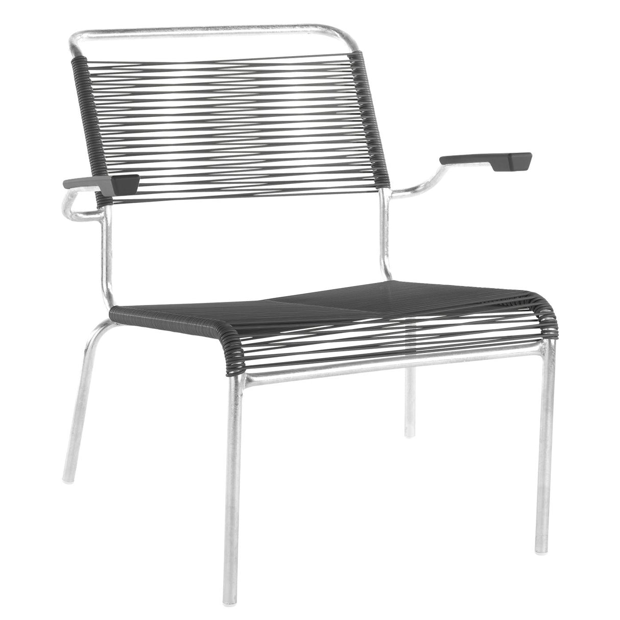 Schaffner Säntis Fauteuil bas Spaghetti Galvanisé à chaud 02 Anthracite 77