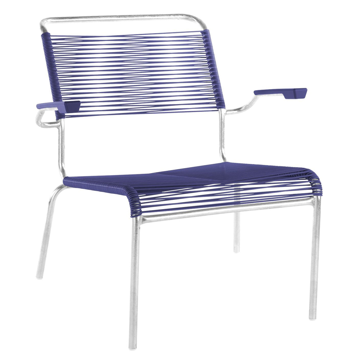 Schaffner Säntis Fauteuil bas Spaghetti Galvanisé à chaud 02 Bleu 53