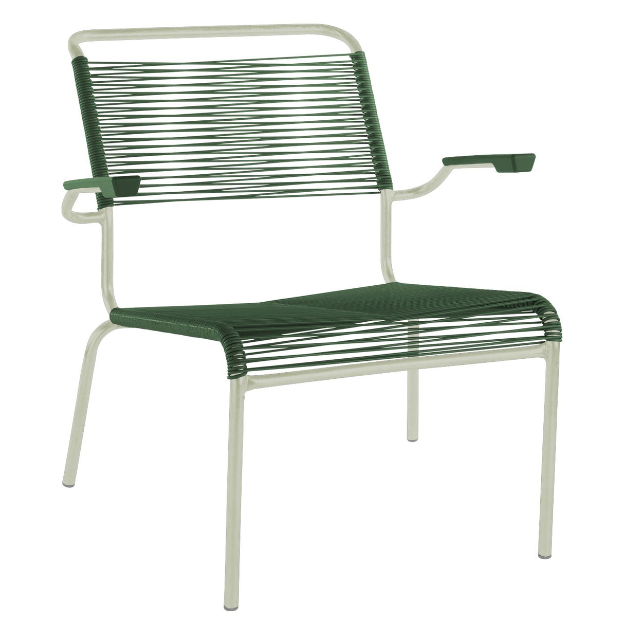 Schaffner Säntis Fauteuil bas Spaghetti Vert Pastel 64 Vert Sapin 66
