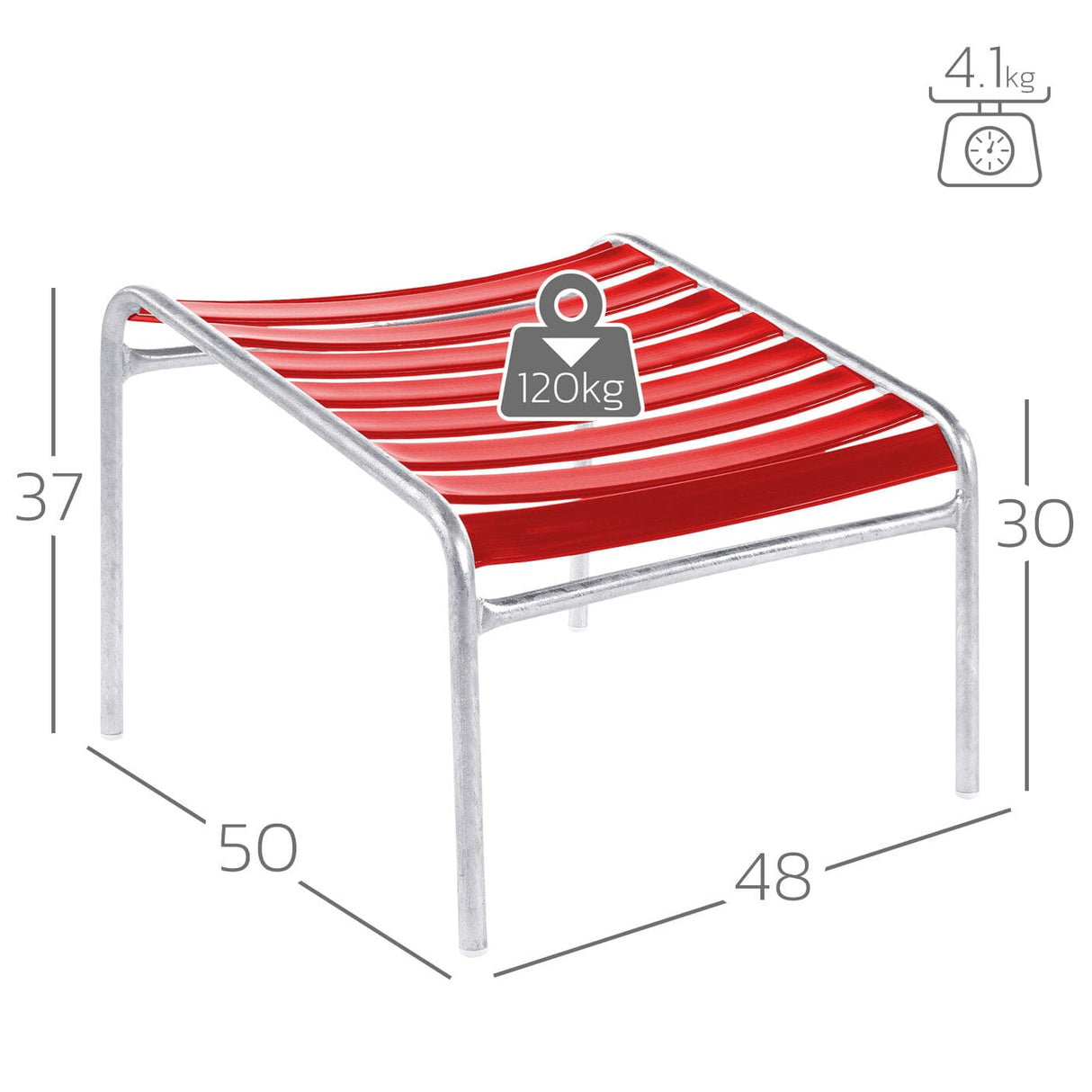 Schaffner Säntis Repose-pieds à lattes