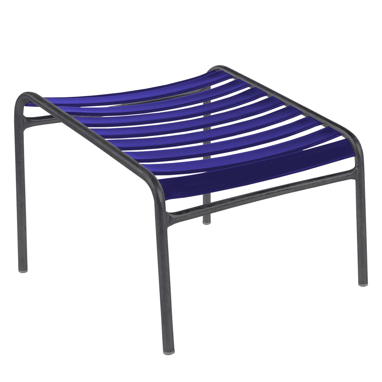 Schaffner Säntis Repose-pieds à lattes Anthracite 77 Bleu 53