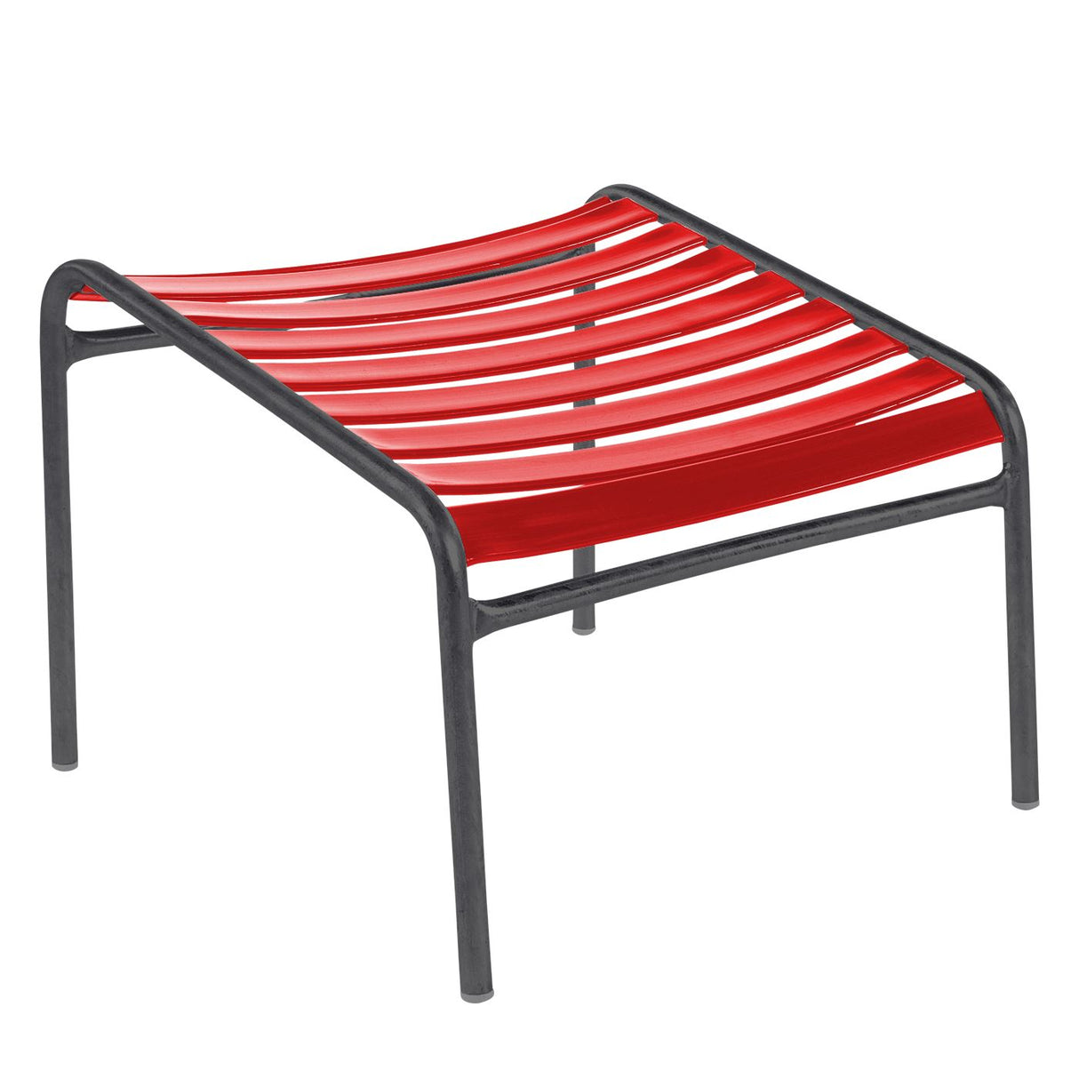 Schaffner Säntis Repose-pieds à lattes Anthracite 77 Rouge 30