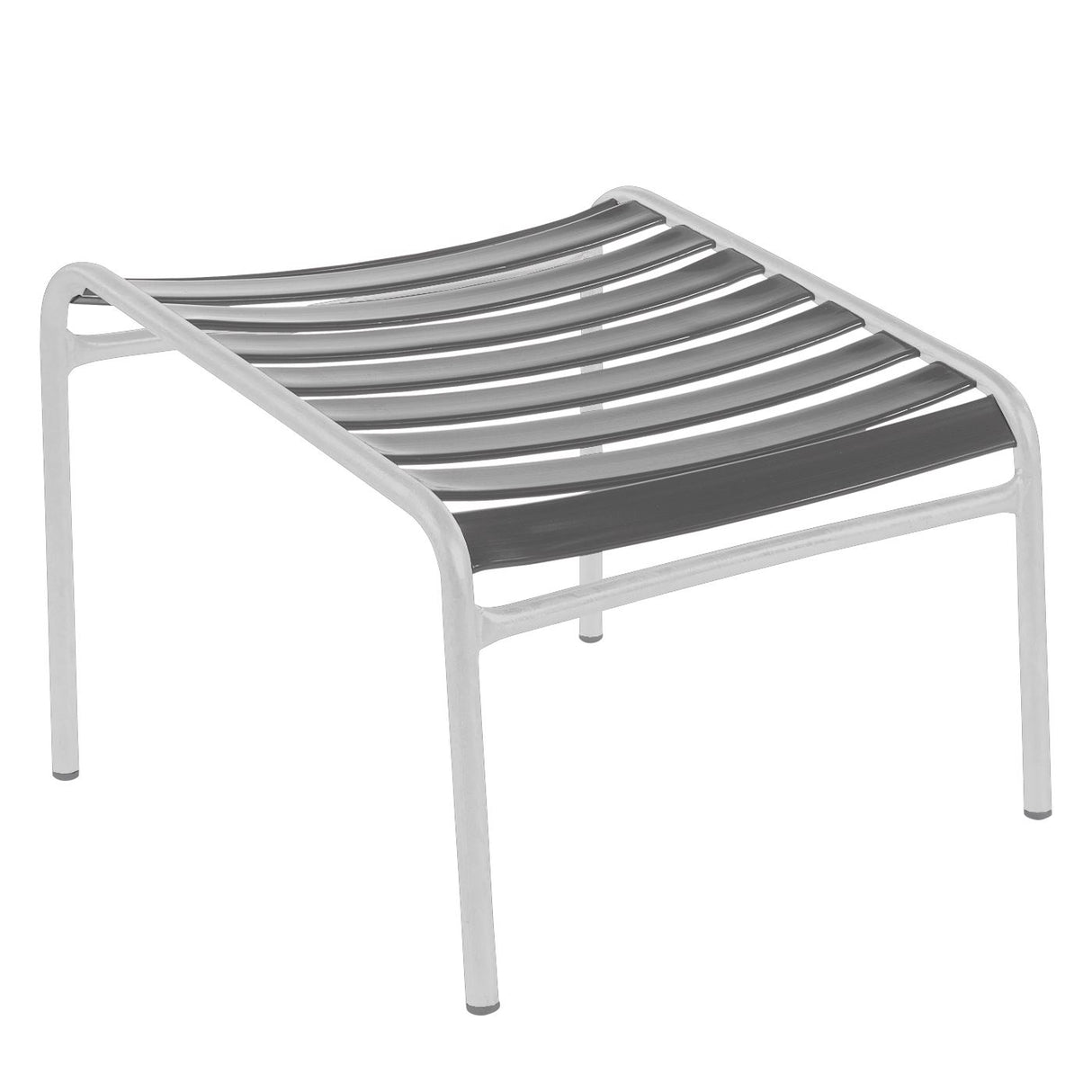 Schaffner Säntis Repose-pieds à lattes Blanc 90 Graphite 73