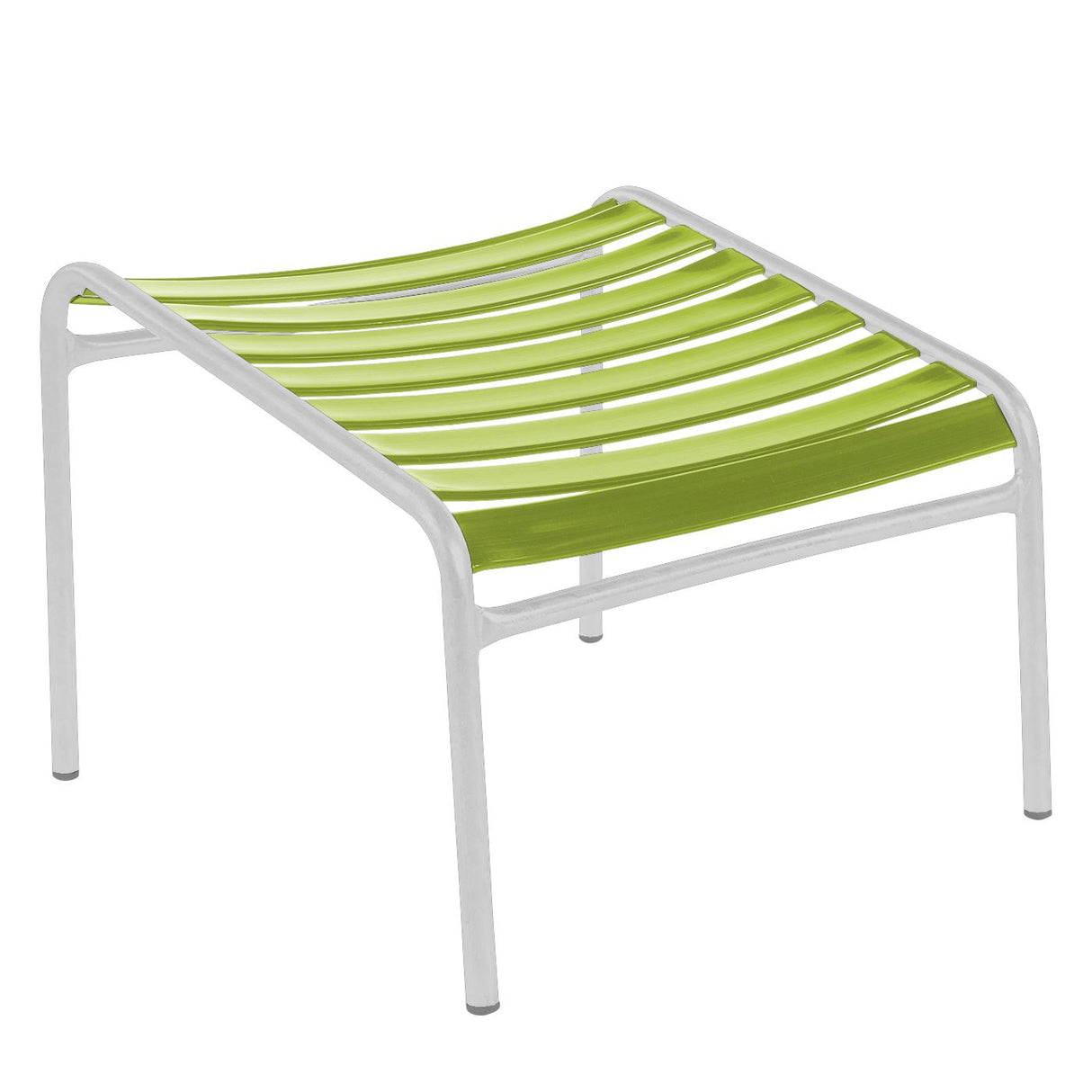 Schaffner Säntis Repose-pieds à lattes Blanc 90 Vert Clair 63