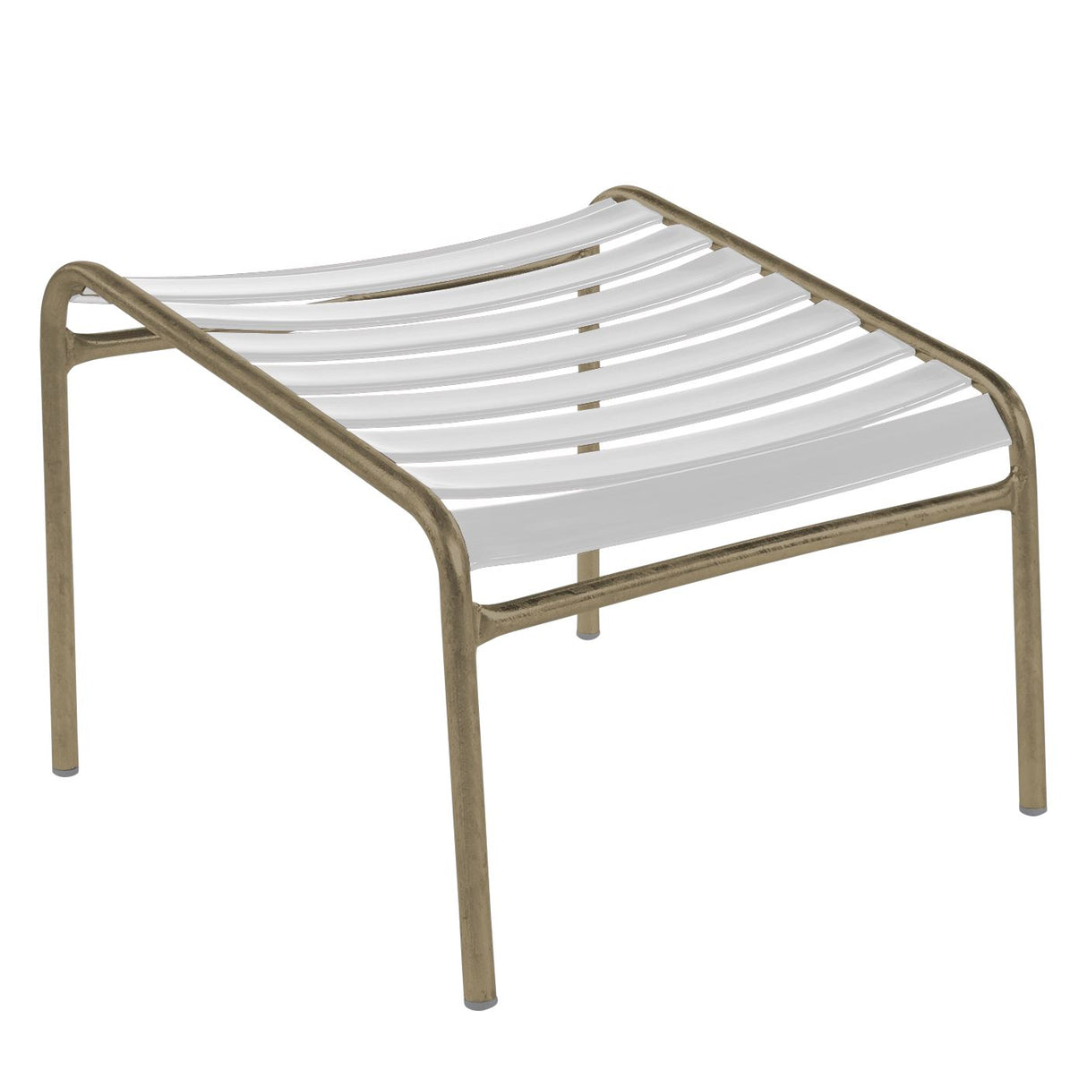 Schaffner Säntis Repose-pieds à lattes Champagne 85 Blanc 90