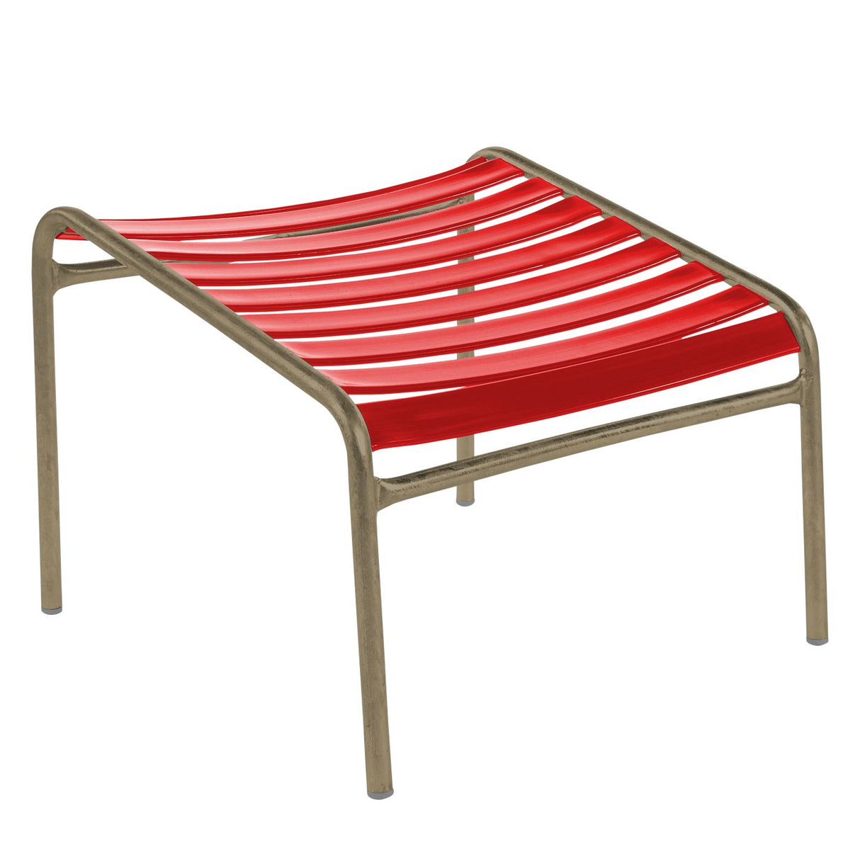 Schaffner Säntis Repose-pieds à lattes Champagne 85 Rouge 30