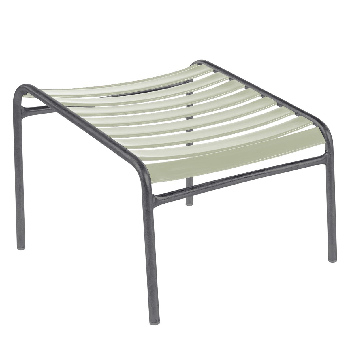 Schaffner Säntis Repose-pieds à lattes Graphite 73 Vert pastel 64