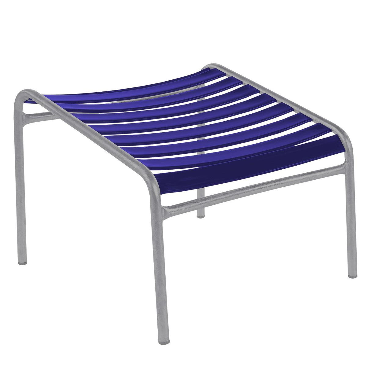 Schaffner Säntis Repose-pieds à lattes Gris Argent 78 Bleu 53