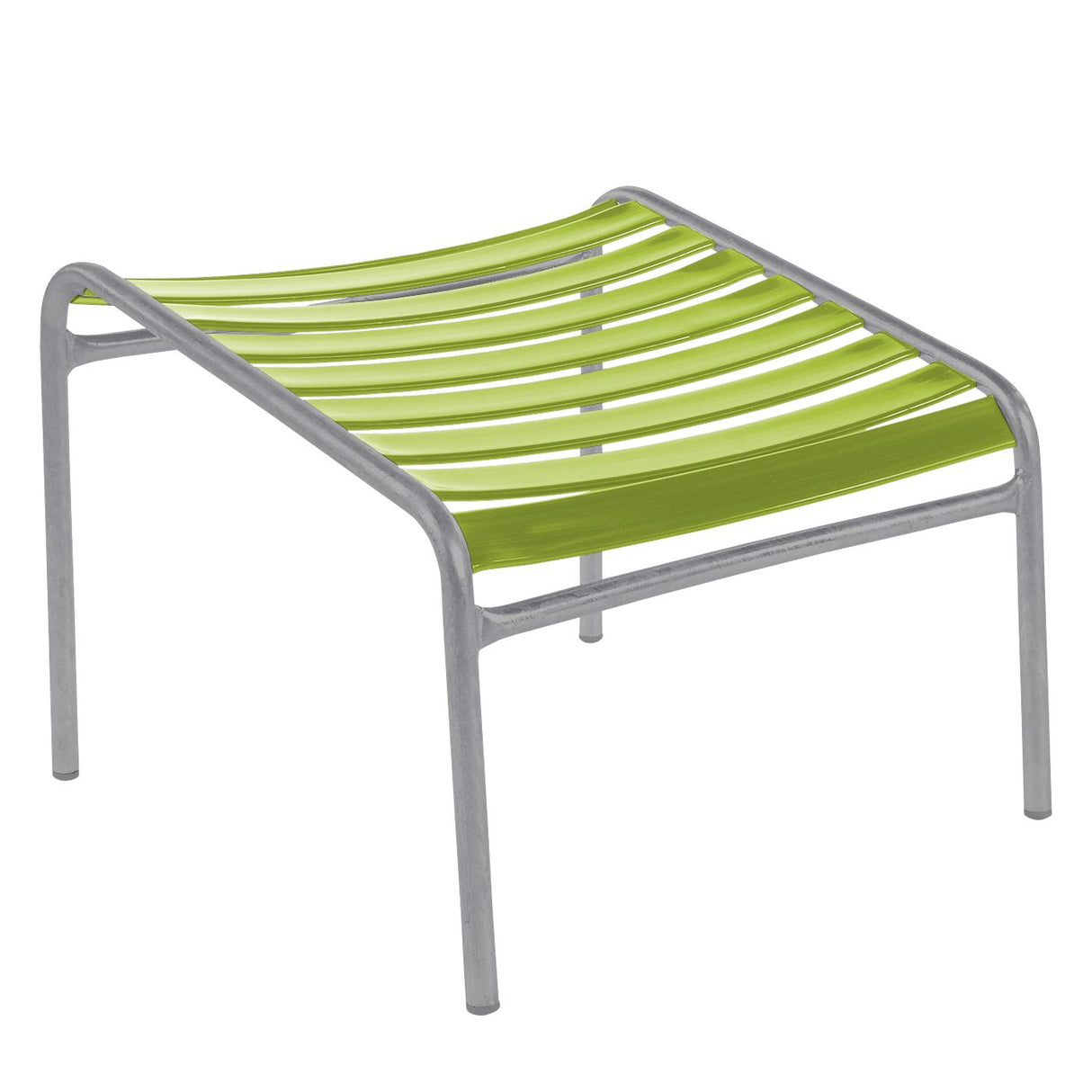 Schaffner Säntis Repose-pieds à lattes Gris Argent 78 Vert Clair 63