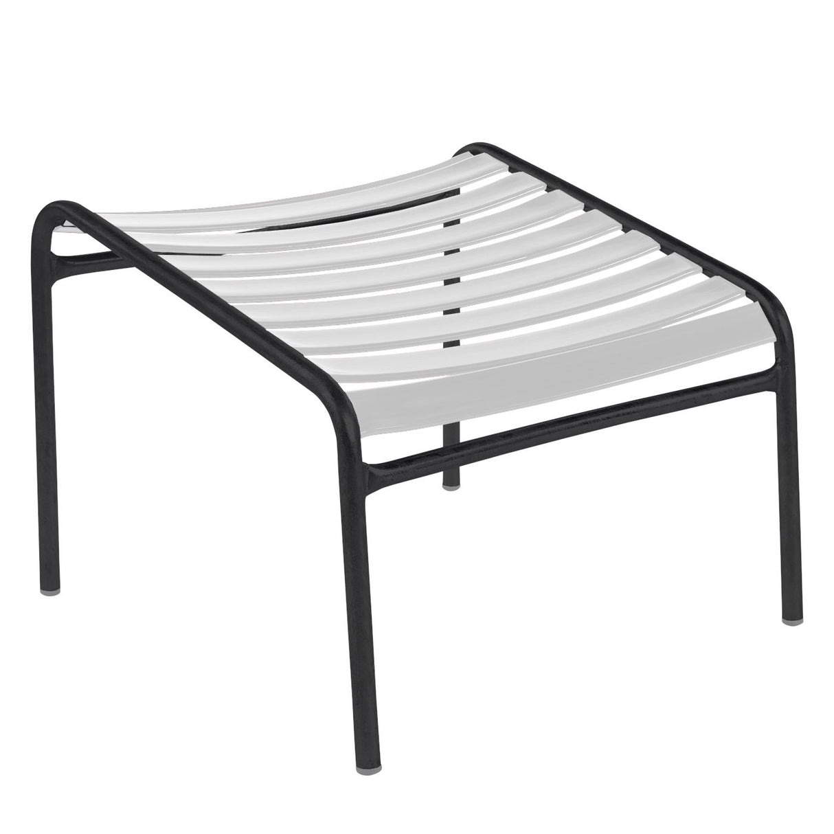 Schaffner Säntis Repose-pieds à lattes Noir 91 Blanc 90