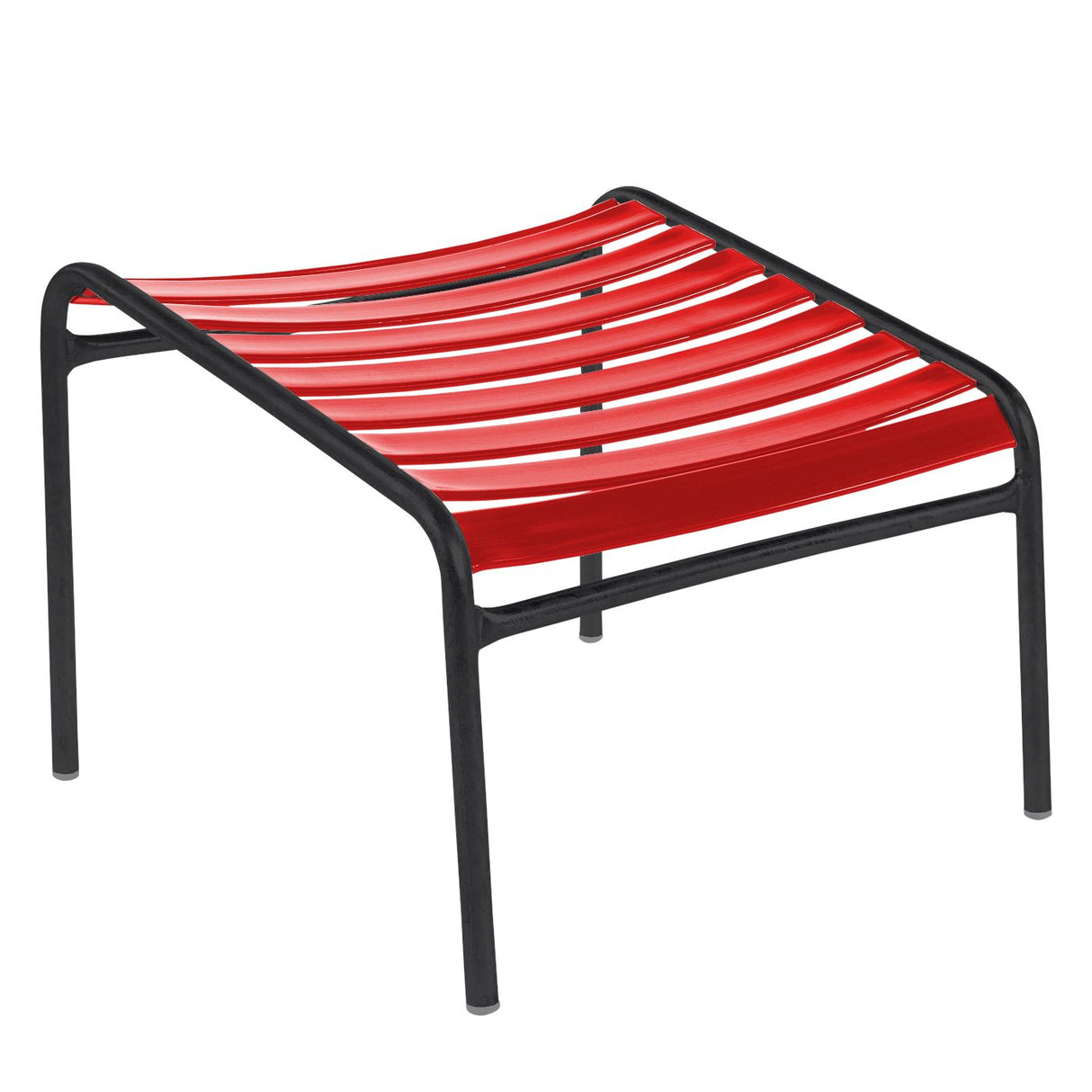 Schaffner Säntis Repose-pieds à lattes Noir 91 Rouge 30