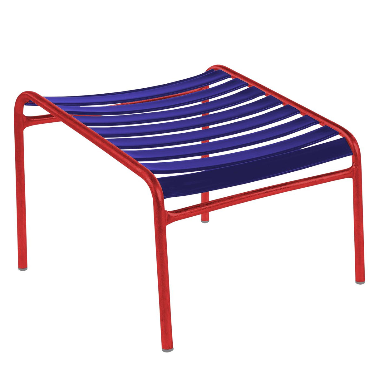 Schaffner Säntis Repose-pieds à lattes Rouge 30 Bleu 53