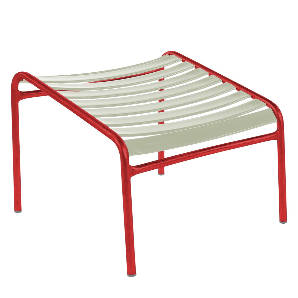 Schaffner Säntis Repose-pieds à lattes Rouge 30 Vert pastel 64