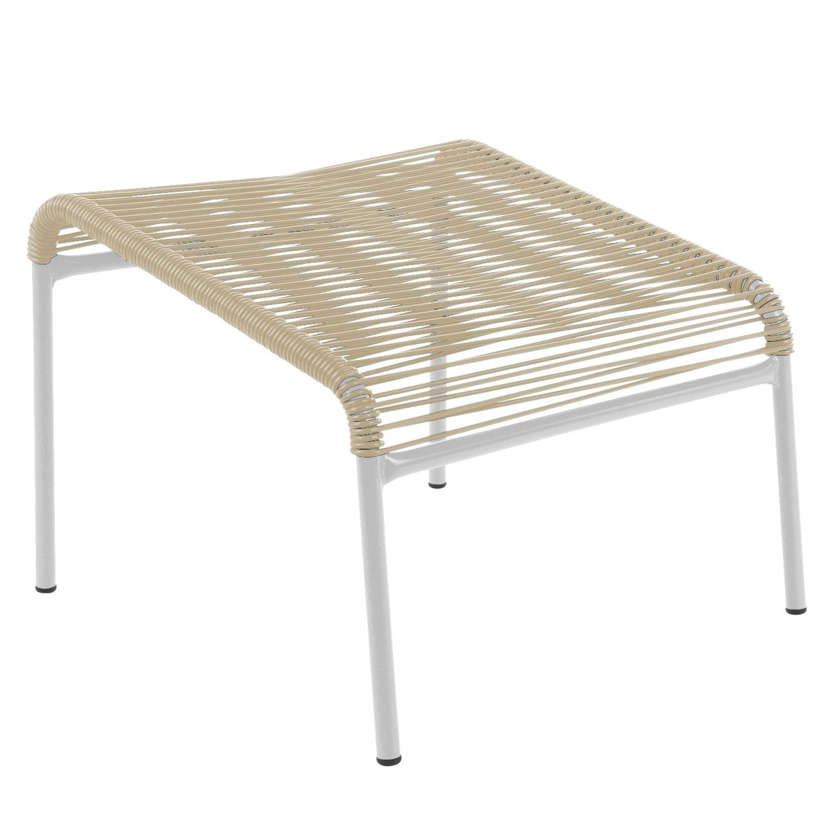 Schaffner Säntis Repose-pieds Spaghetti Blanc 90 Sable pastel 15