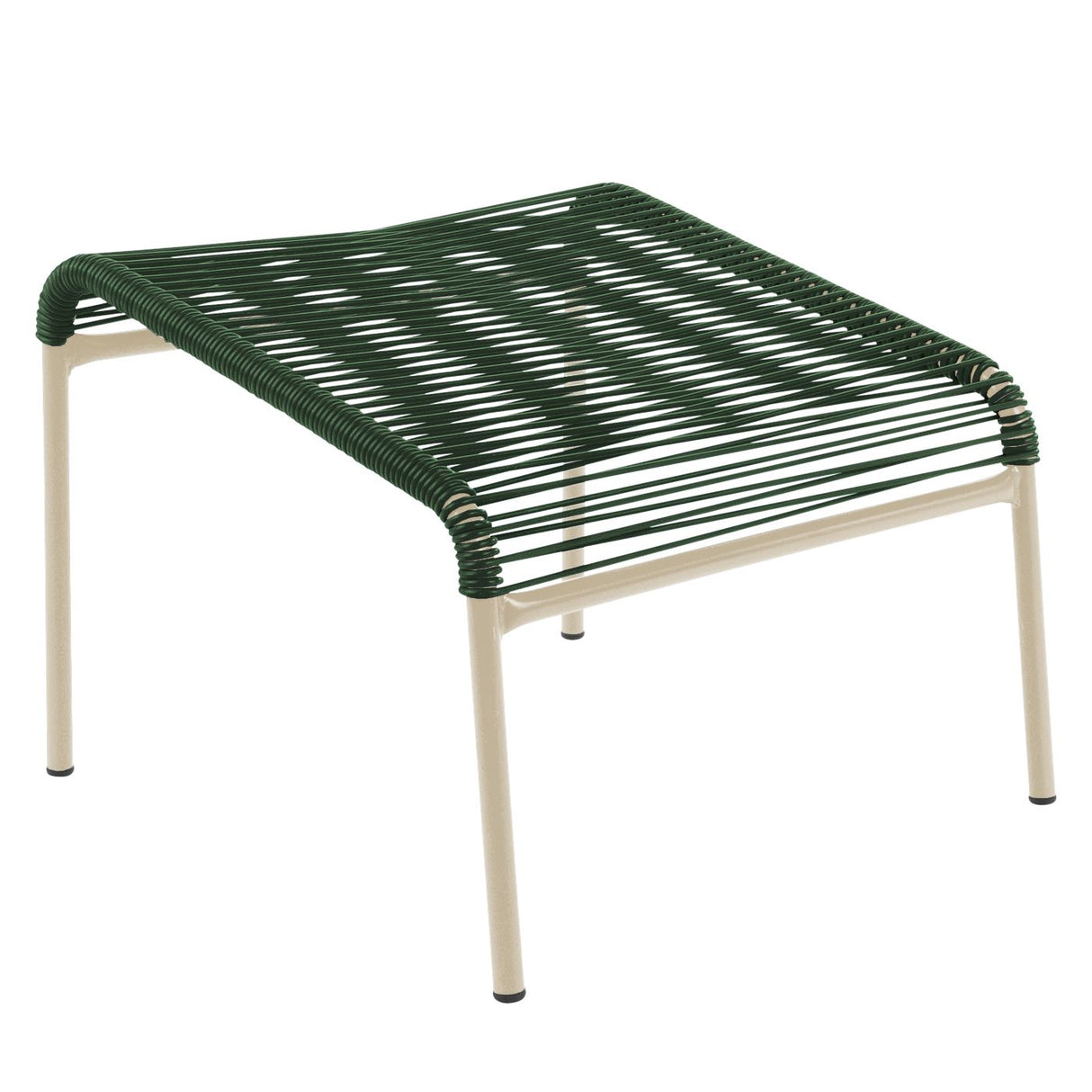 Schaffner Säntis Repose-pieds Spaghetti Sable Pastel 15 Vert Sapin 66