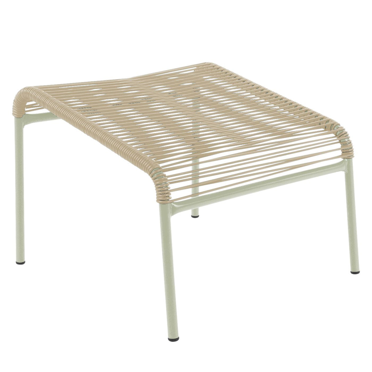 Schaffner Säntis Repose-pieds Spaghetti Vert Pastel 64 Sable pastel 15