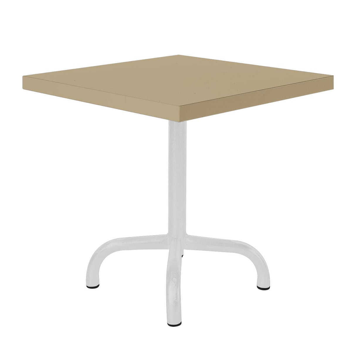 Schaffner Säntis Table d'appoint rabattable 50x50cm Blanc 90 Marron Pastel 83