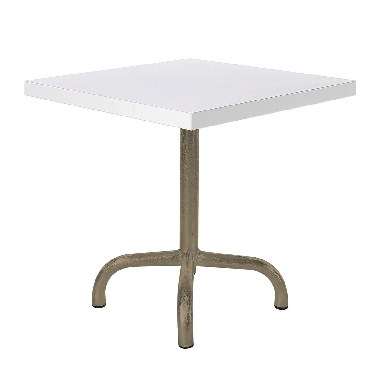 Schaffner Säntis Table d'appoint rabattable 50x50cm Champagne 85 Blanc 90