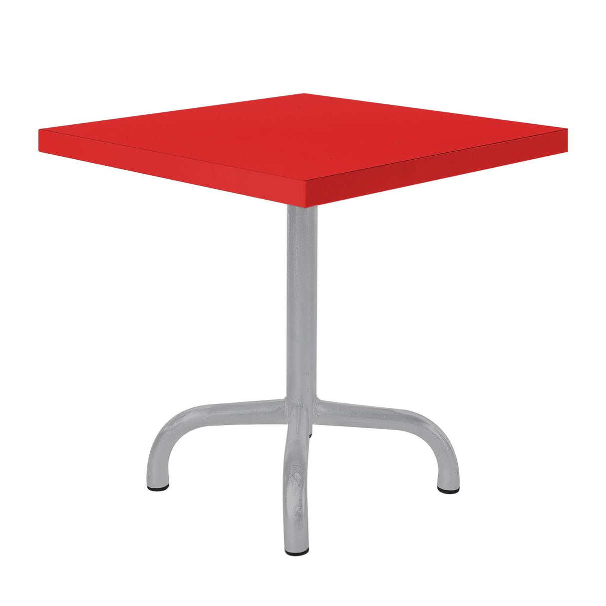 Schaffner Säntis Table d'appoint rabattable 50x50cm Gris Argent 78 Rouge 30