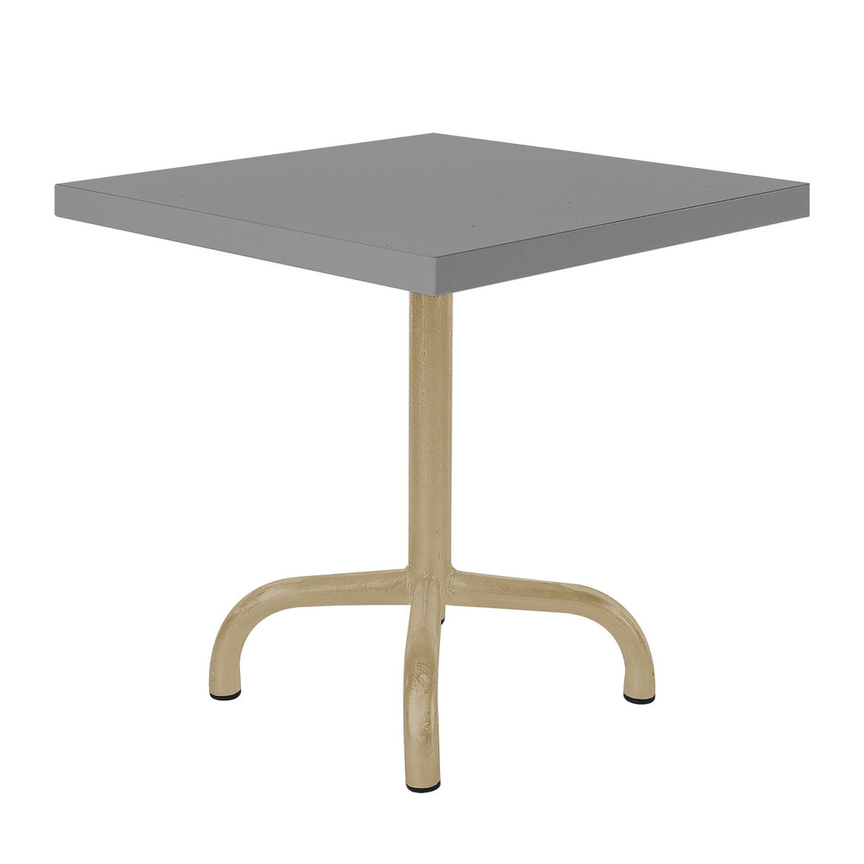 Schaffner Säntis Table d'appoint rabattable 50x50cm Marron Pastel 83 Gris Argent 78