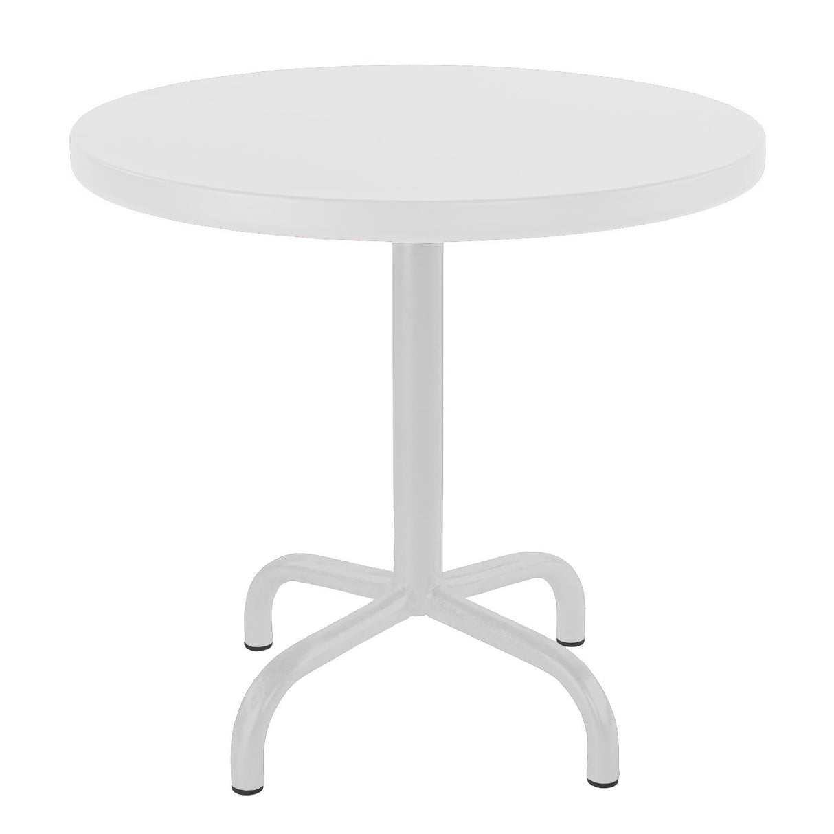 Schaffner Säntis Table d'appoint rabattable ronde Ø54cm Blanc 90 Blanc 90