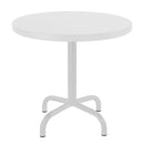 Schaffner Säntis Table d'appoint rabattable ronde Ø54cm Blanc 90 Blanc 90 