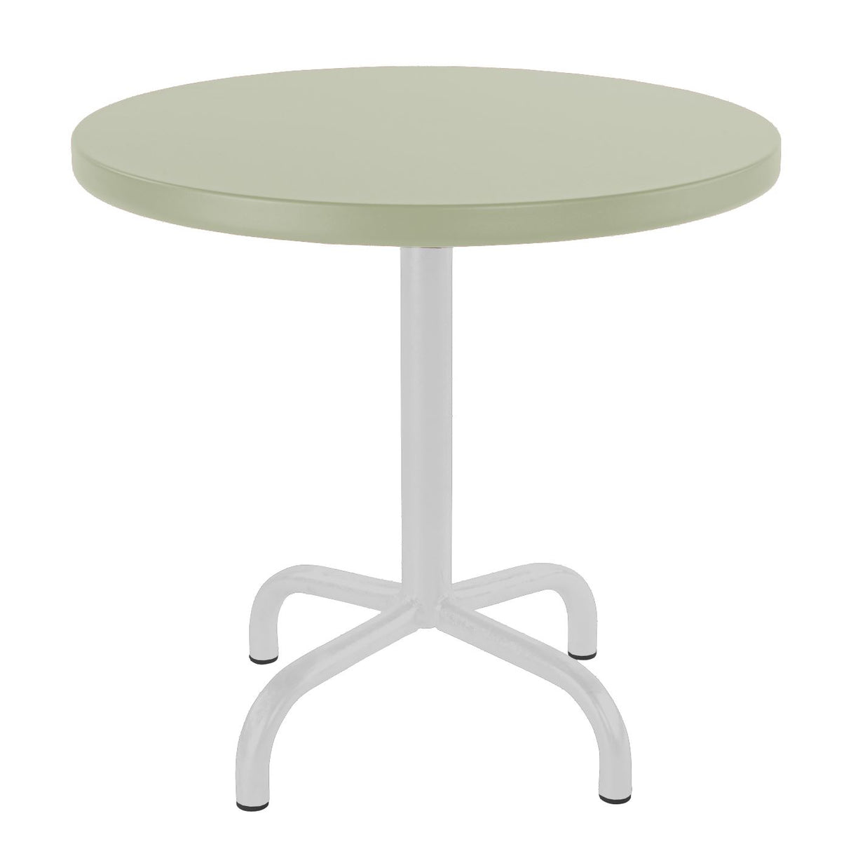 Schaffner Säntis Table d'appoint rabattable ronde Ø54cm Blanc 90 Vert Pastel 64