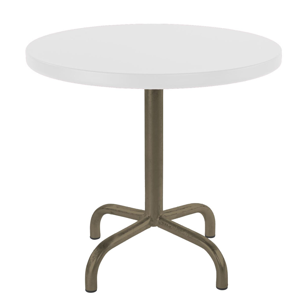Schaffner Säntis Table d'appoint rabattable ronde Ø54cm Champagne 85 Blanc 90