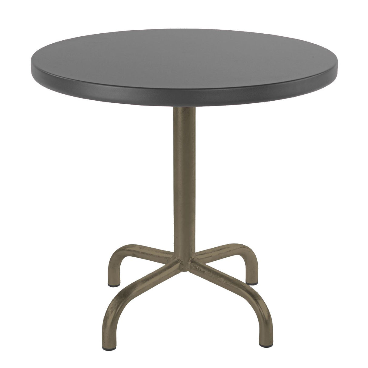 Schaffner Säntis Table d'appoint rabattable ronde Ø54cm Champagne 85 Graphite 73