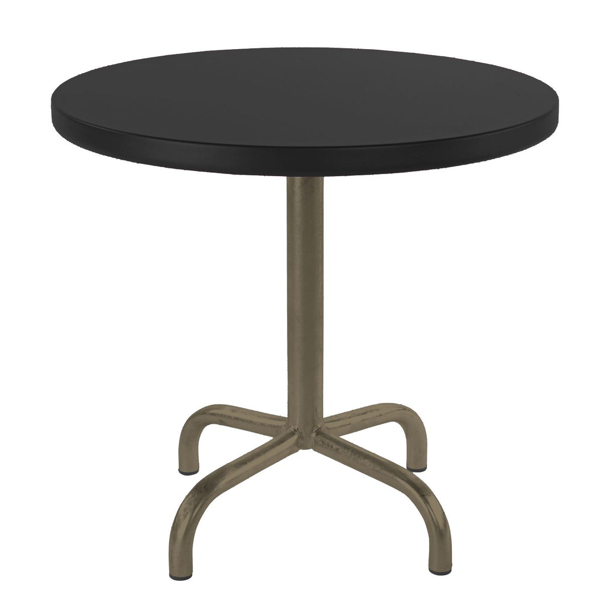 Schaffner Säntis Table d'appoint rabattable ronde Ø54cm Champagne 85 Noir 91