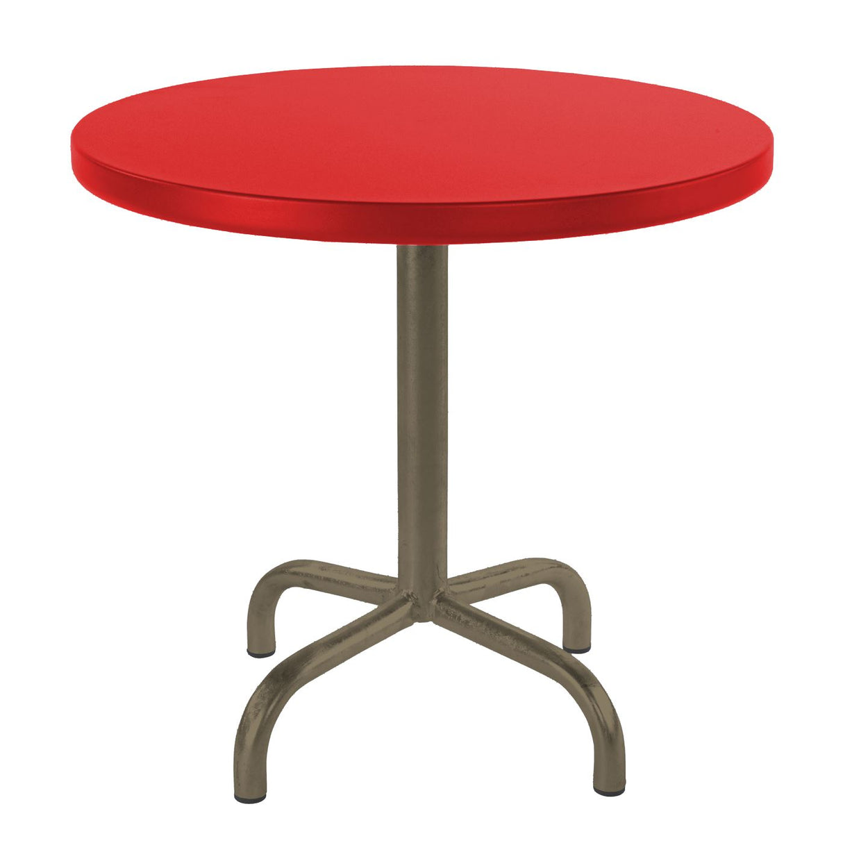 Schaffner Säntis Table d'appoint rabattable ronde Ø54cm Champagne 85 Rouge 30