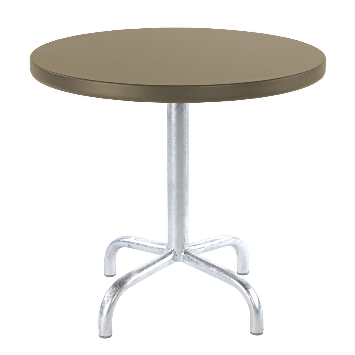 Schaffner Säntis Table d'appoint rabattable ronde Ø54cm Galvanisé à chaud 02 Champagne 85