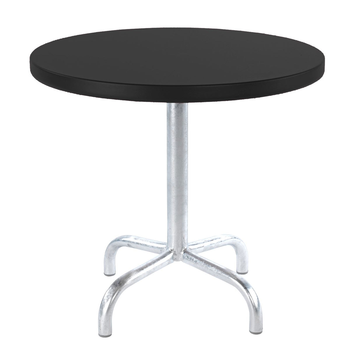 Schaffner Säntis Table d'appoint rabattable ronde Ø54cm Galvanisé à chaud 02 Noir 91