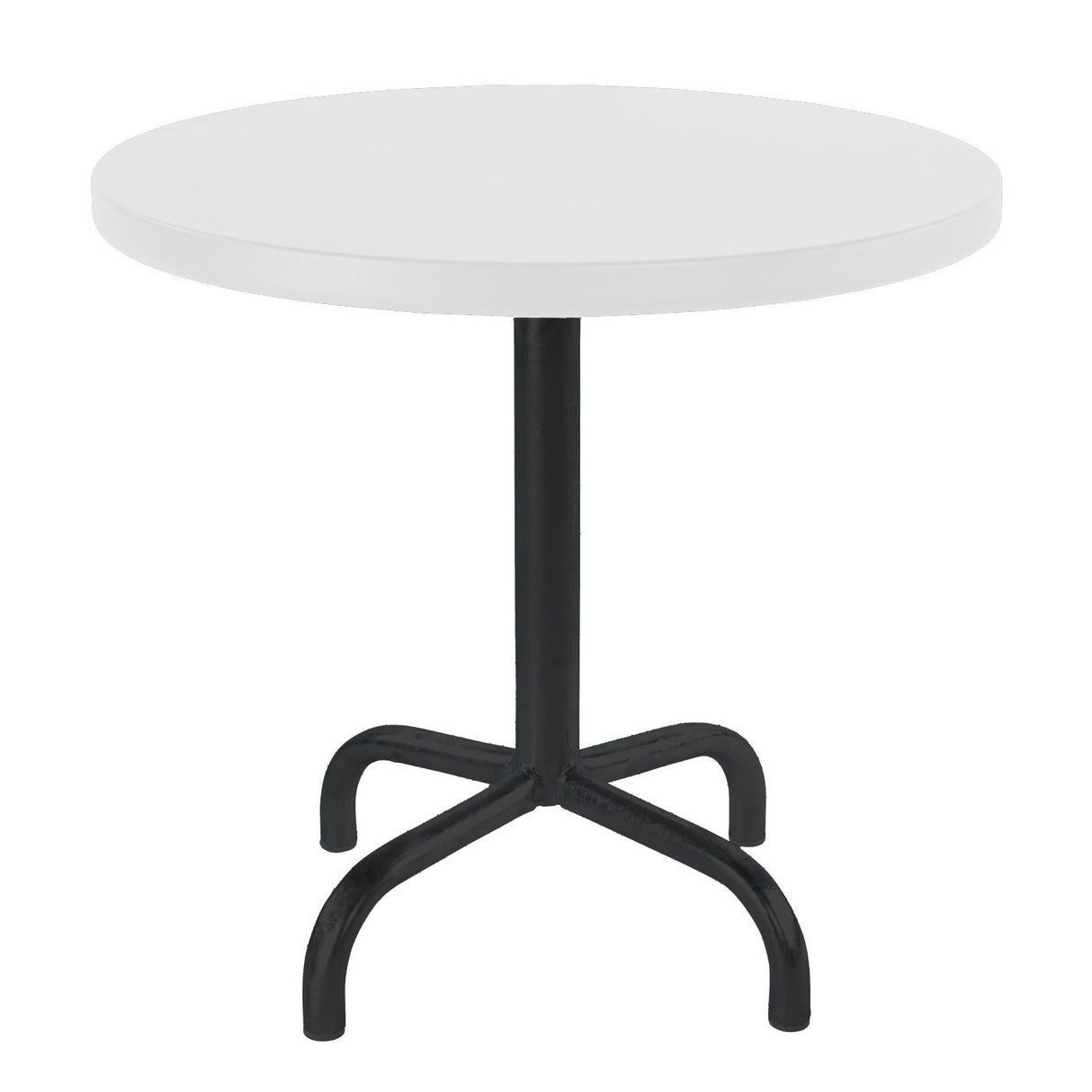 Schaffner Säntis Table d'appoint rabattable ronde Ø54cm Noir 91 Blanc 90